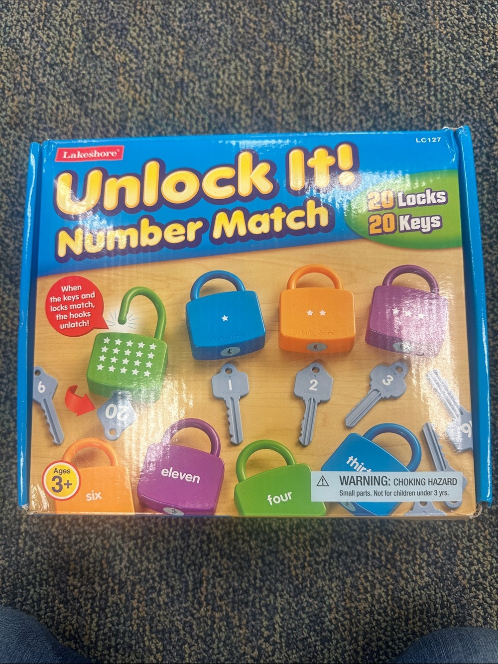 Lakeshore Unlock It! Number Match Educational Locks - Multicolor